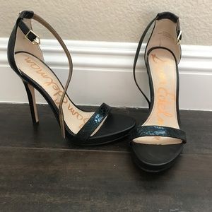 Sam Edelman open toe strap heels